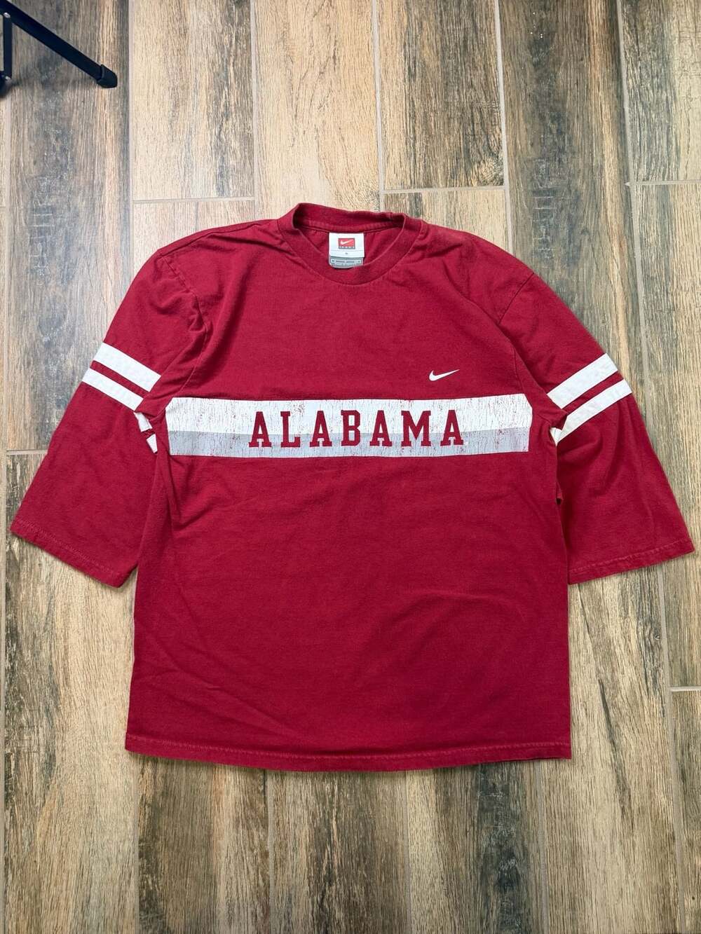 Vintage Nike Alabama Crimson Tide Size S 3/4 Sleeve T-Shirt Red Adult S